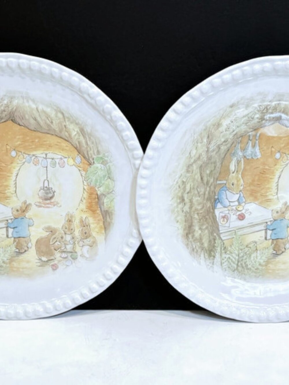 Pair of Peter Rabbit - Beatrix Potter Melamine Dinner Plates (10 Plates Avail)